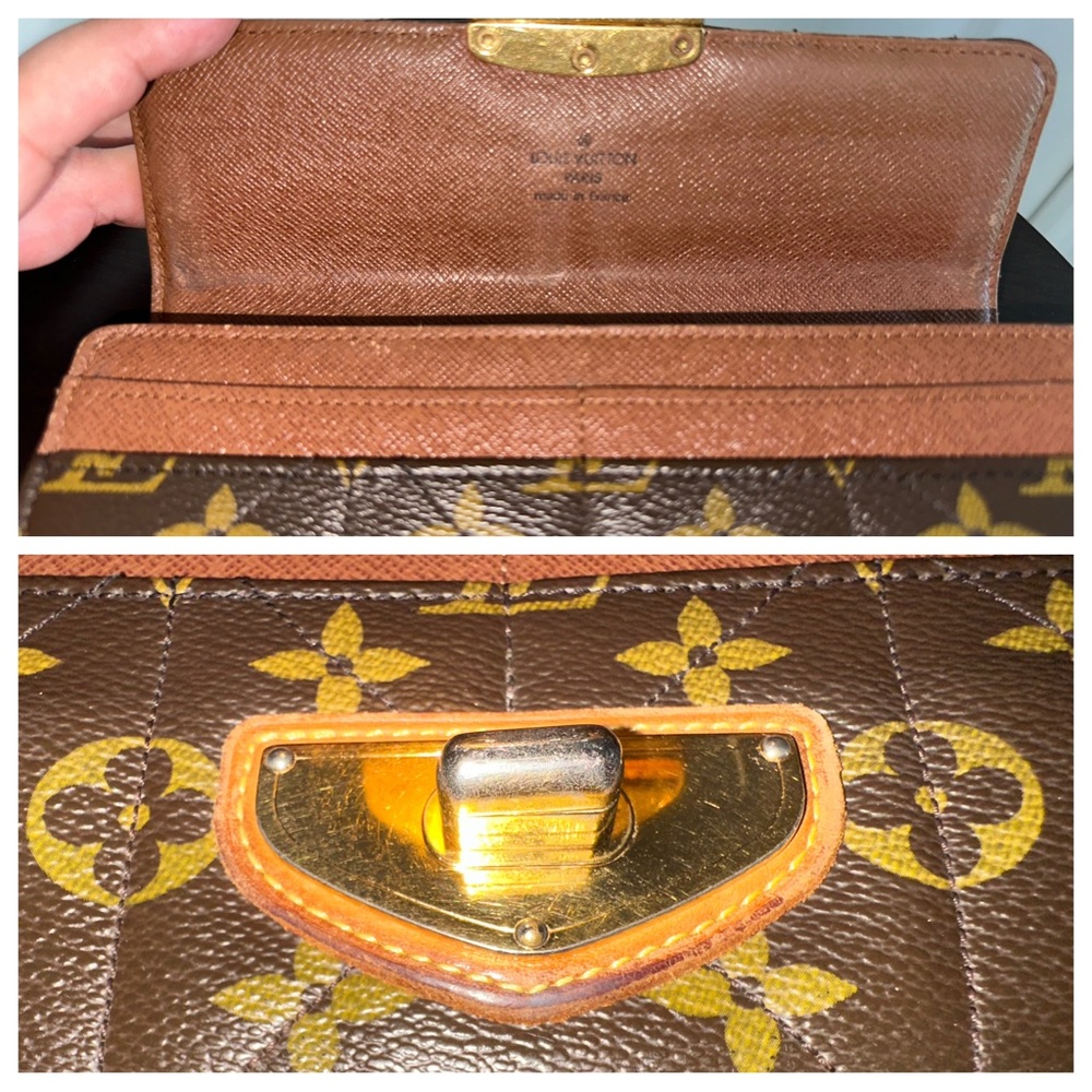 Louis Vuitton Monogram Etoile Portefeuille Sarah Wallet Dust Bag Box Authentic - Picture 9 of 14